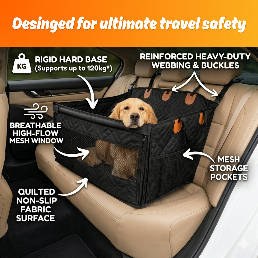 PupQuest™ - Single Dog Seat + FREE Dog Safety Bungee