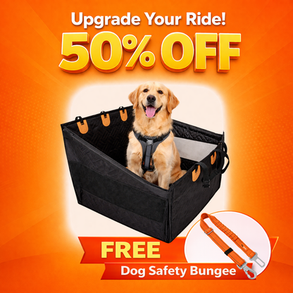 PupQuest™ - Single Dog Seat + FREE Dog Safety Bungee